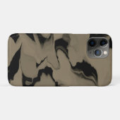 Golven van zwart en bruin Case-Mate iPhone case (Achterkant (horizontaal))