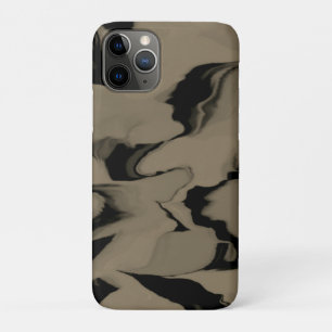 Golven van zwart en bruin Case-Mate iPhone case