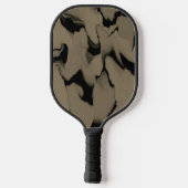 Golven van zwart en bruin pickleball paddle (Achterkant)