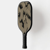 Golven van zwart en bruin pickleball paddle (Links)
