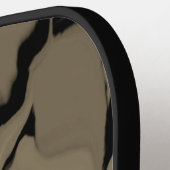 Golven van zwart en bruin pickleball paddle (Links Detail)