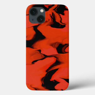 Golven van Zwart en Rode Sumo-ontwerp iPhone 13 Hoesje