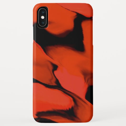 Golven van zwart en rood Case-Mate iPhone case (Achterkant)
