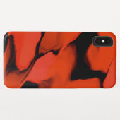 Golven van zwart en rood Case-Mate iPhone case (Achterkant (horizontaal))