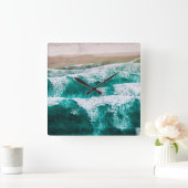 Golven Vierkante Klok (Huis)