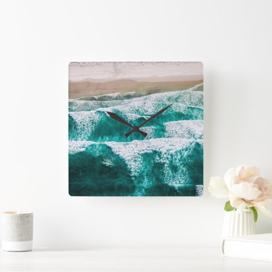 Golven Vierkante Klok (Huis)