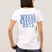 Golven Voor Jongens Zomer Meisjes Strand Vakantie T-shirt (Achterkant)