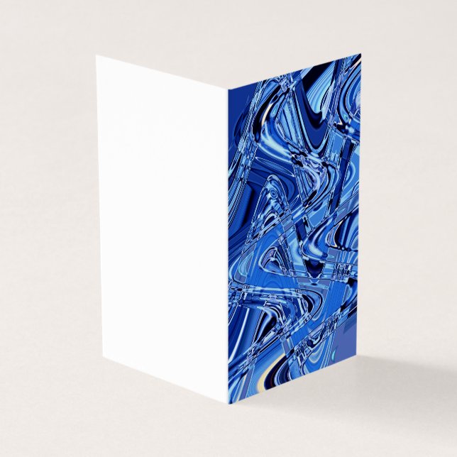 golven wegen in blauw kaart (Buitenkant)