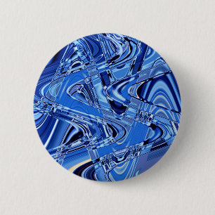golven wegen in blauw ronde button 5,7 cm