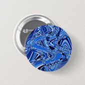 golven wegen in blauw ronde button 5,7 cm (Voorkant /achterkant)