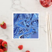 golven wegen in blauw servet (Insitu)