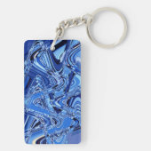 golven wegen in blauw sleutelhanger (achterkant)
