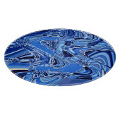 golven wegen in blauw snijplank (Hoek)