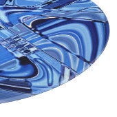 golven wegen in blauw snijplank (Hoek)