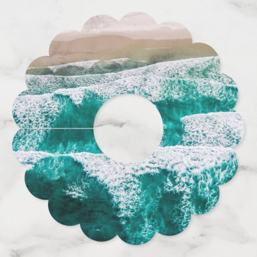 Golven Wijnglaslabel (Voorkant)