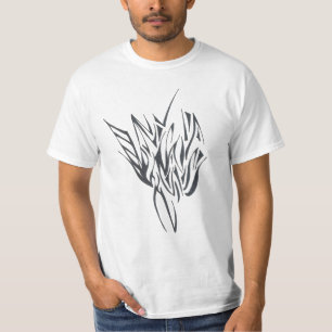 Golven Zwart Wit Abstract Tribal Tattoo Kunst T-shirt
