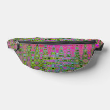 Golvend abstract groen en rood retro mozaïek zigza