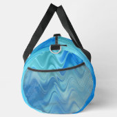 Golvend Blauw Abstract Groot Plunjezak (Rechts)