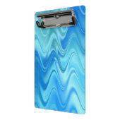 Golvend Blauw Abstract Mini Klembord (Angled2)