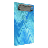 Golvend Blauw Abstract Mini Klembord (Schuin)