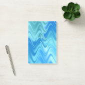 Golvend Blauw Abstract Post-it® Notes (Kantoor)