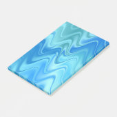 Golvend Blauw Abstract Post-it® Notes (Schuin)