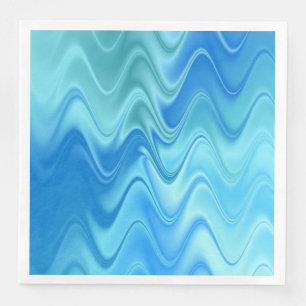 Golvend Blauw Abstract Servet