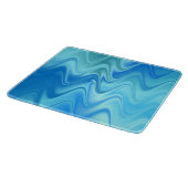 Golvend Blauw Abstract Snijplank (Hoek)
