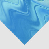 Golvend Blauw Abstract Tissuepapier (Detail)