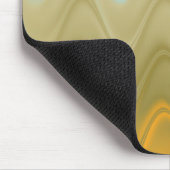 Golvend Blauw Groen Oranje Abstract Muismat (Hoek)