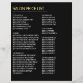 Golvend blond haar, kapper, kapsalon advertentie flyer (Achterkant)