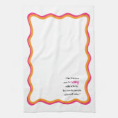 Golvend frame & Whimsy citaat Theedoek (Verticaal)