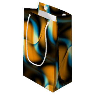 Golvend goud en zwart klein cadeauzakje