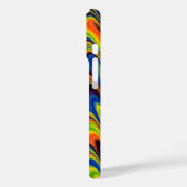 Golvend Kleurrijk Abstract Case-Mate iPhone Case (Achterkant / Links)