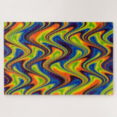 Golvend Kleurrijk Abstract Legpuzzel (Horizontaal)