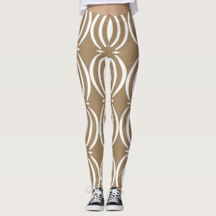 golvend lijnen geometrisch ontwerp leggings