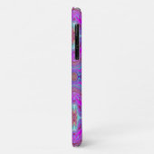 Golvend Magenta en Blauw Trippy Marmerpatroon Case-Mate iPhone Case (Achterkant/links)