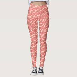 Golvend magisch hellend Roos lijnen naadloos patro Leggings