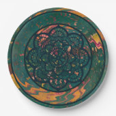 Golvend Mandala Papieren Bord (Voorkant)