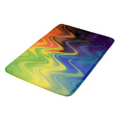 Golvend Meerkleurig Abstract Badmat (Gekanteld)