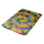 Golvend Meerkleurig Abstract Badmat (Gekanteld)