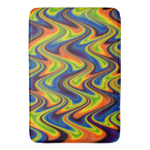 Golvend Meerkleurig Abstract Badmat (Voorkant Verticaal)