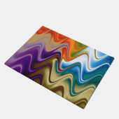 Golvend Meerkleurig Abstract Deurmat (Schuin)
