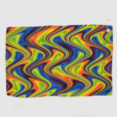 Golvend Meerkleurig Abstract Golfhanddoek (Horizontaal)