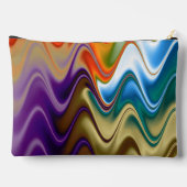 Golvend Meerkleurig Abstract Groot Etui (Achterkant)