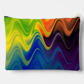 Golvend Meerkleurig Abstract Groot Etui (Achterkant)