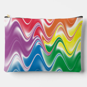 Golvend Meerkleurig Abstract Groot Etui