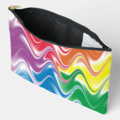 Golvend Meerkleurig Abstract Groot Etui (Open)