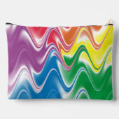 Golvend Meerkleurig Abstract Groot Etui (Achterkant)