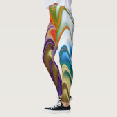 Golvend Meerkleurig Abstract Leggings (Links)